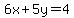 6x%2B5y=4