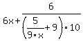 6x%2B6%2F%285%2F9x%2B9%29%2F10
