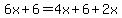 6x%2B6=4x%2B6%2B2x