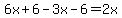6x%2B6-3x-6=2x