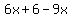 6x%2B6-9x