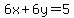6x%2B6y=5