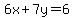 6x%2B7y=6
