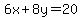 6x%2B8y=20