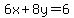 6x%2B8y=6