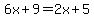 6x%2B9=2x%2B5