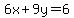 6x%2B9y=6
