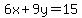 6x%2B9y+=+15