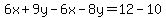 6x%2B9y-6x-8y=12-10