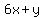 6x%2By