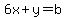 6x%2By=b