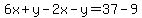 6x%2By-2x-y=37-9