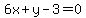 6x%2By-3=0