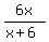 6x%2F%28x%2B6%29