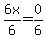 6x%2F6=0%2F6