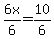 6x%2F6=10%2F6