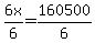 6x%2F6=160500%2F6