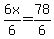 6x%2F6=78%2F6