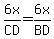6x%2FCD=6x%2FBD