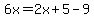 6x=2x%2B5-9
