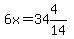 6x=34%264%2F14