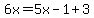 6x=5x-1%2B3