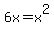 6x=x%5E2