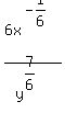 6x%5E%28-1%2F6%29%2Fy%5E%287%2F6%29