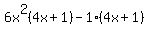 6x%5E2%284x%2B1%29-1%284x%2B1%29