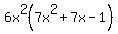 6x%5E2%287x%5E2%2B7x-1%29