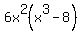 6x%5E2%28x%5E3-8%29