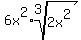 6x%5E2%2Aroot%283%2C2x%5E2%29