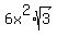 6x%5E2%2Asqrt%283%29