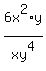 6x%5E2%2Ay%2Fxy%5E4