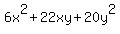 6x%5E2%2B+22xy+%2B+20y%5E2