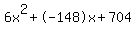 6x%5E2%2B-148x%2B704