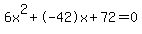 6x%5E2%2B-42x%2B72+=+0