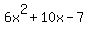 6x%5E2%2B10x+-7