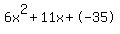 6x%5E2%2B11x%2B-35