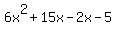6x%5E2%2B15x-2x-5