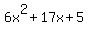 6x%5E2%2B17x%2B5