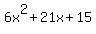 6x%5E2%2B21x%2B15