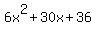 6x%5E2%2B30x%2B36