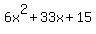 6x%5E2%2B33x%2B15