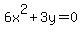 6x%5E2%2B3y=0