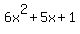 6x%5E2%2B5x%2B1