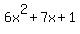 6x%5E2%2B7x%2B1