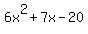 6x%5E2%2B7x-20