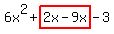 6x%5E2%2Bhighlight%282x-9x%29-3