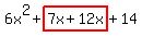 6x%5E2%2Bhighlight%287x%2B12x%29%2B14